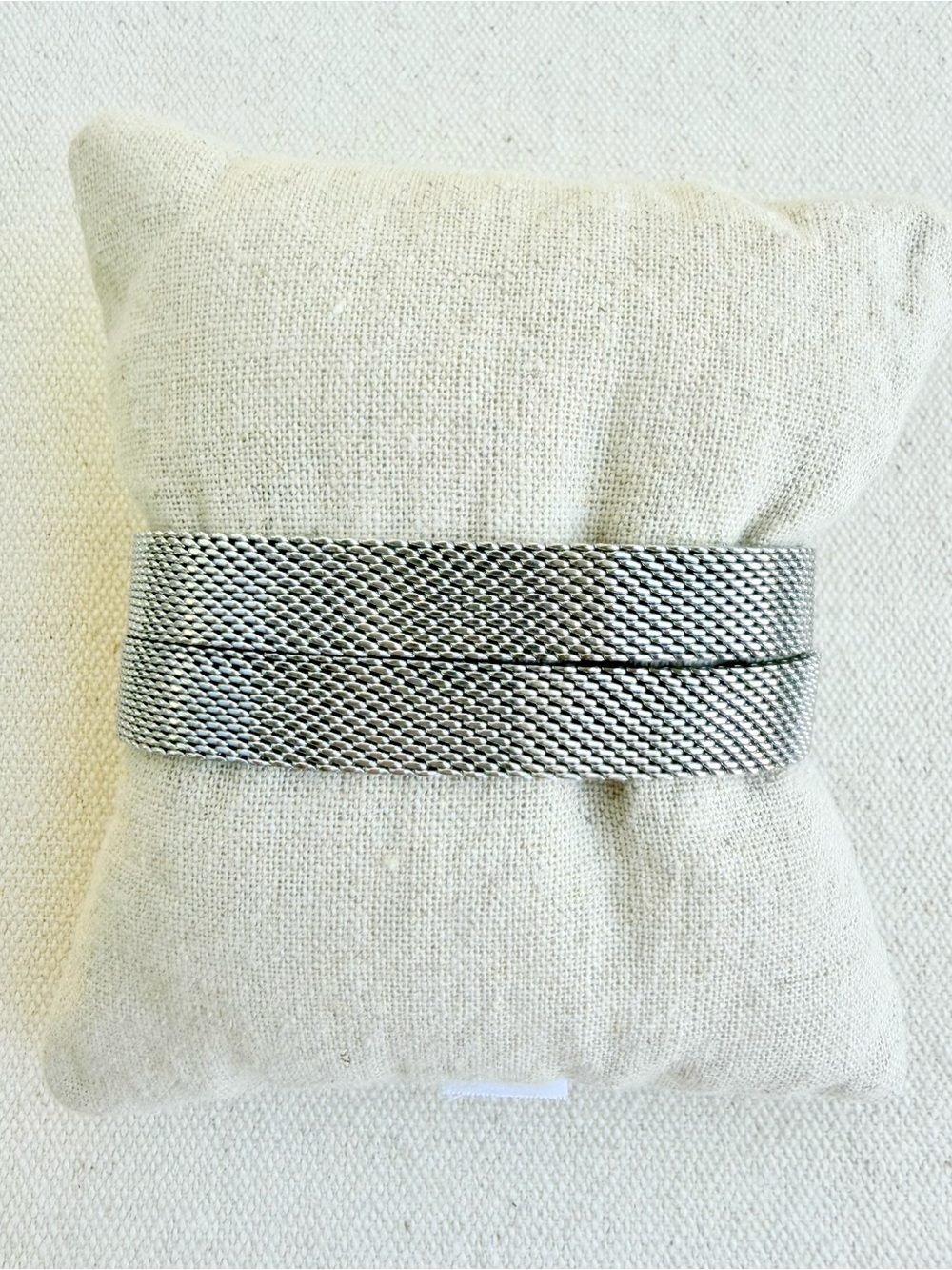 *Double Mesh Bracelet Band* KEEP COLLECTIVE~Retired Silver